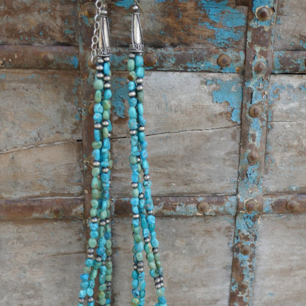Rocki Gorman 4 strand turquiose necklace